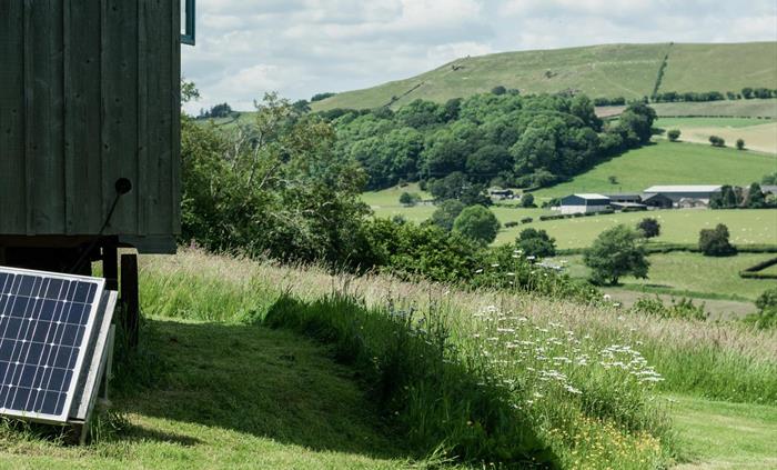 view from the shepherd's hut